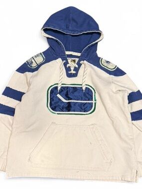 Vintage CCM NHL Distressed Jersey Boxy Hoodie